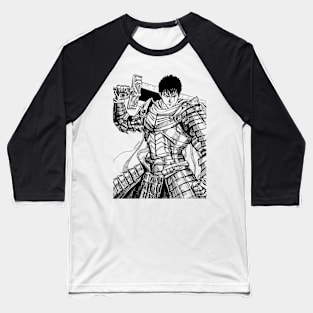 the dragon killer in armor of madness ecopop anime style art Baseball T-Shirt